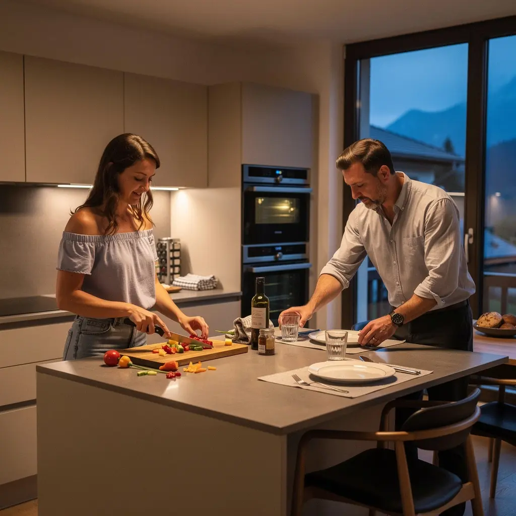 Leckere Desserts, die in weniger als 30 Minuten zubereitet werden können, stehen neben einer Tasse Kaffee auf dem Tisch.
